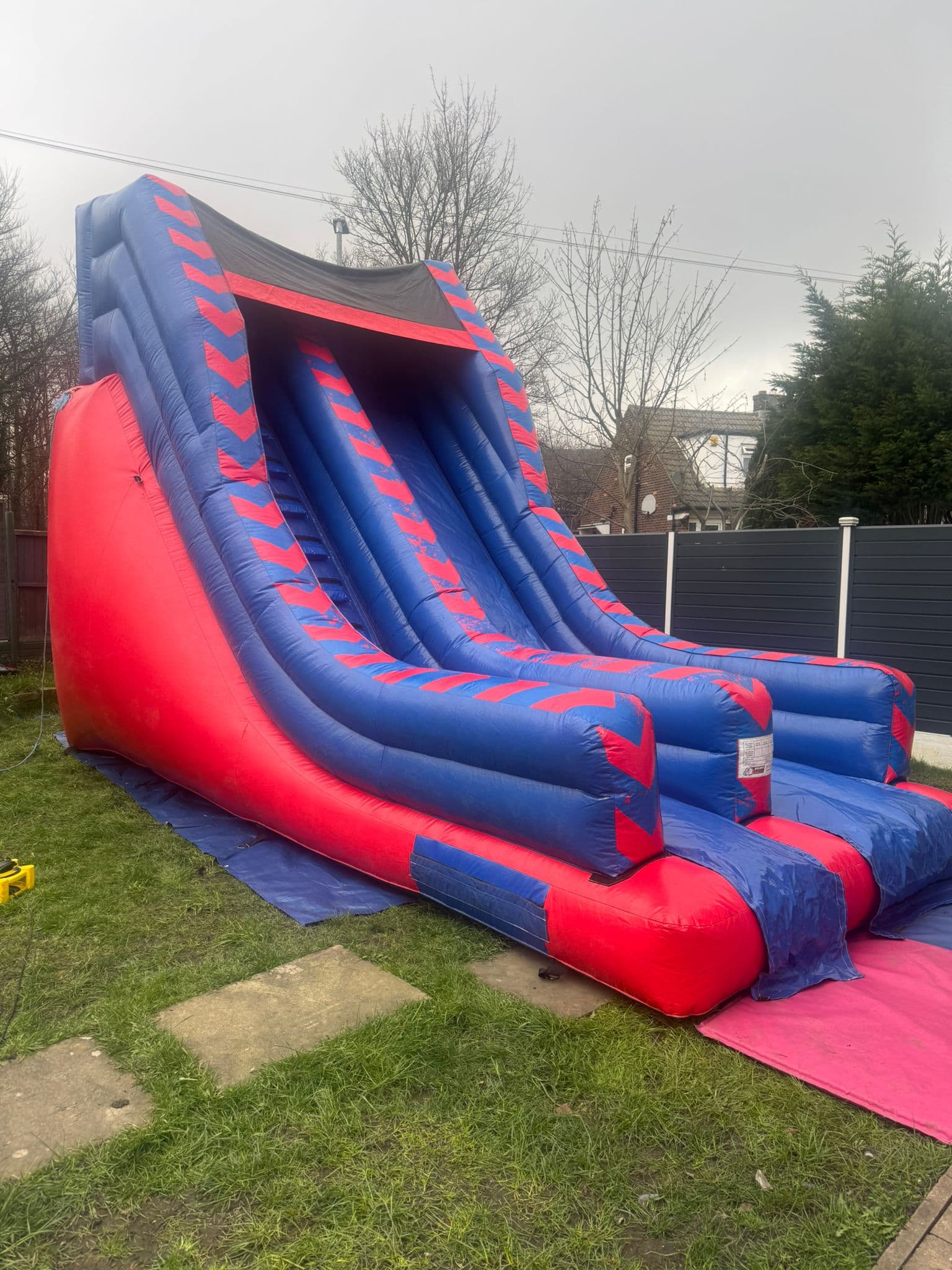 10ft Hyper Slide bouncy castle for hire in Leeds