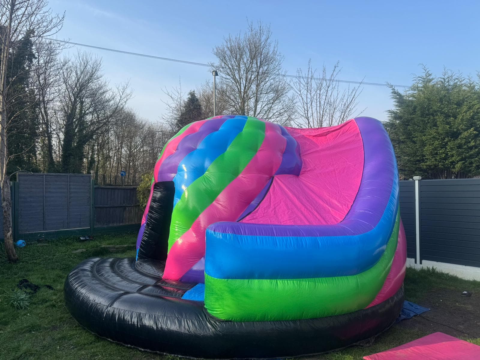 Disco Dome With Slide bouncy castle for hire in Leeds