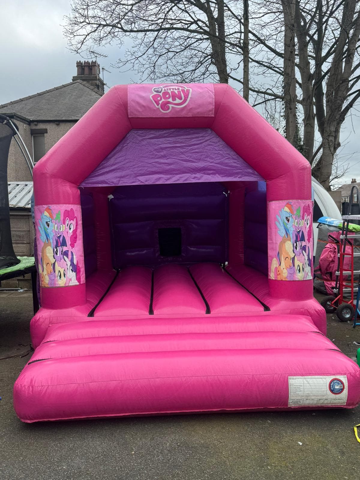 My Little Pony Castle bouncy castle for hire in Leeds