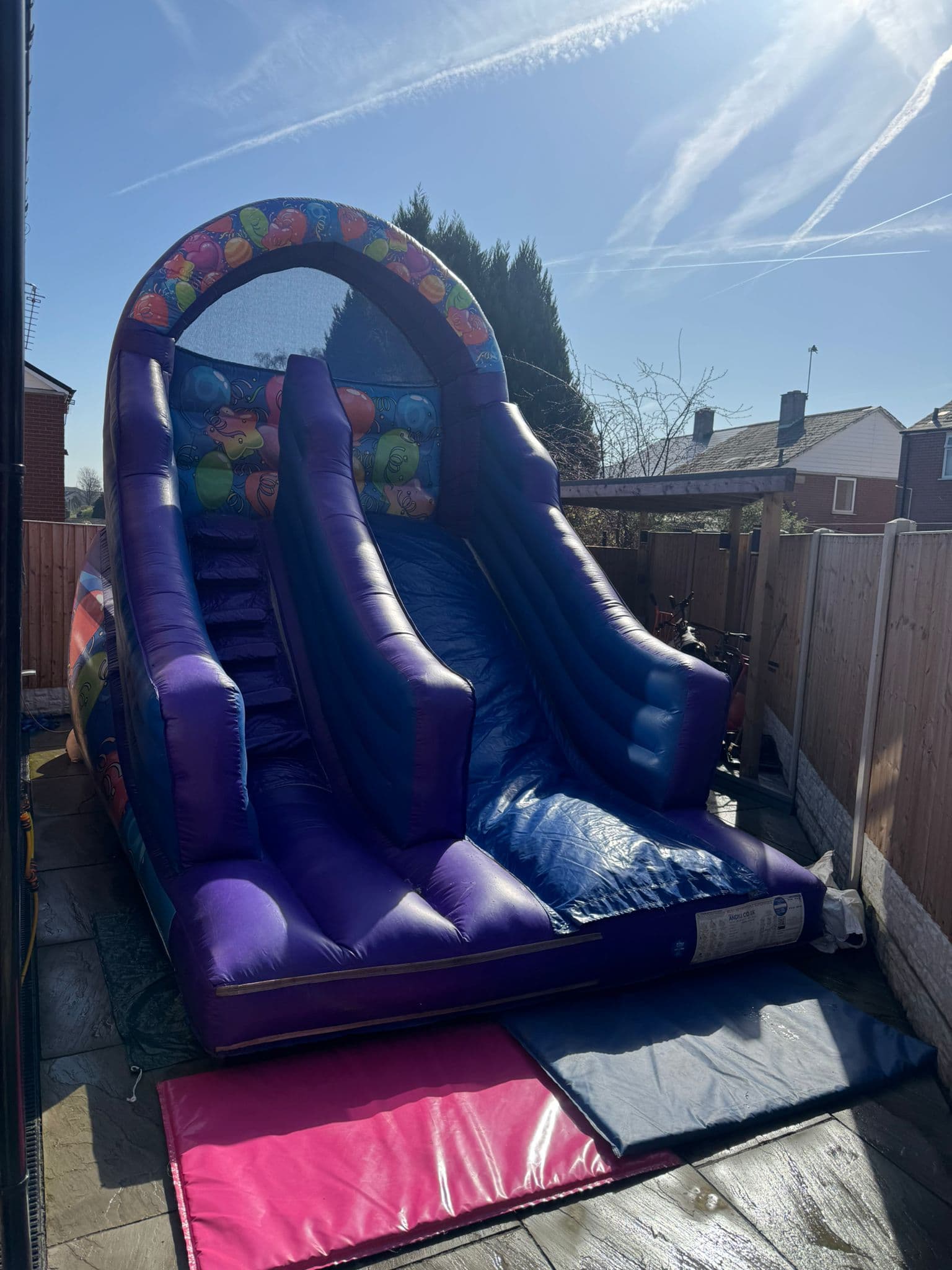 Party Time Kids Slide bouncy castle for hire in Leeds