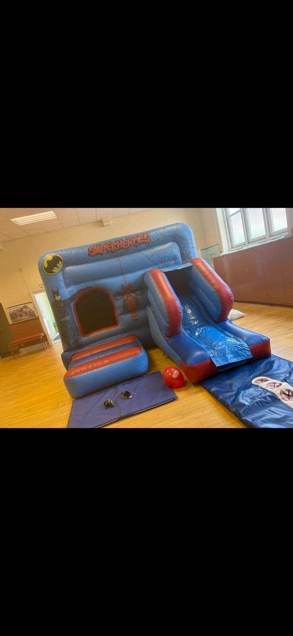 Super Hero's Castle bouncy castle for hire in Leeds