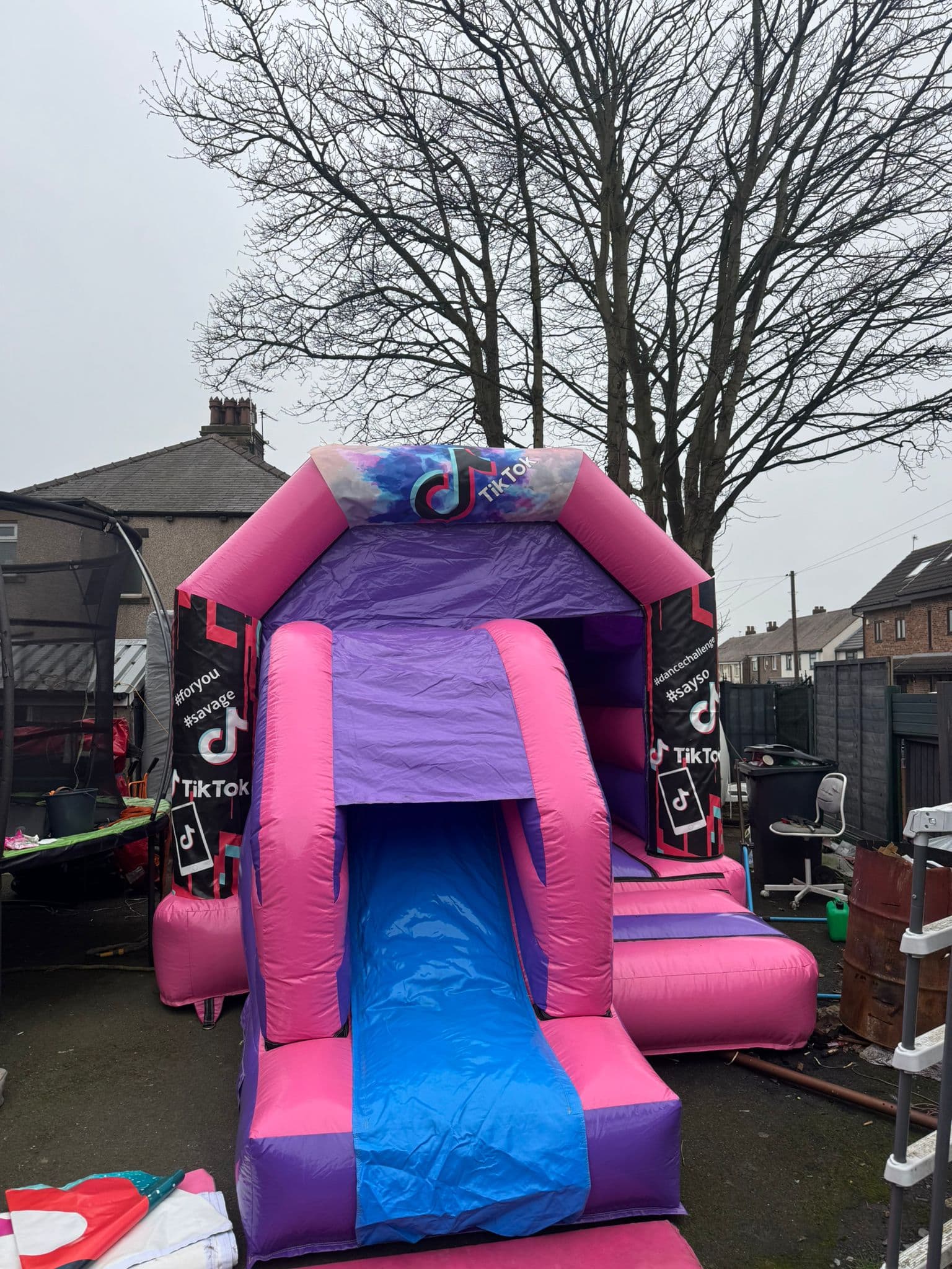 Tik Tok Castle bouncy castle for hire in Leeds
